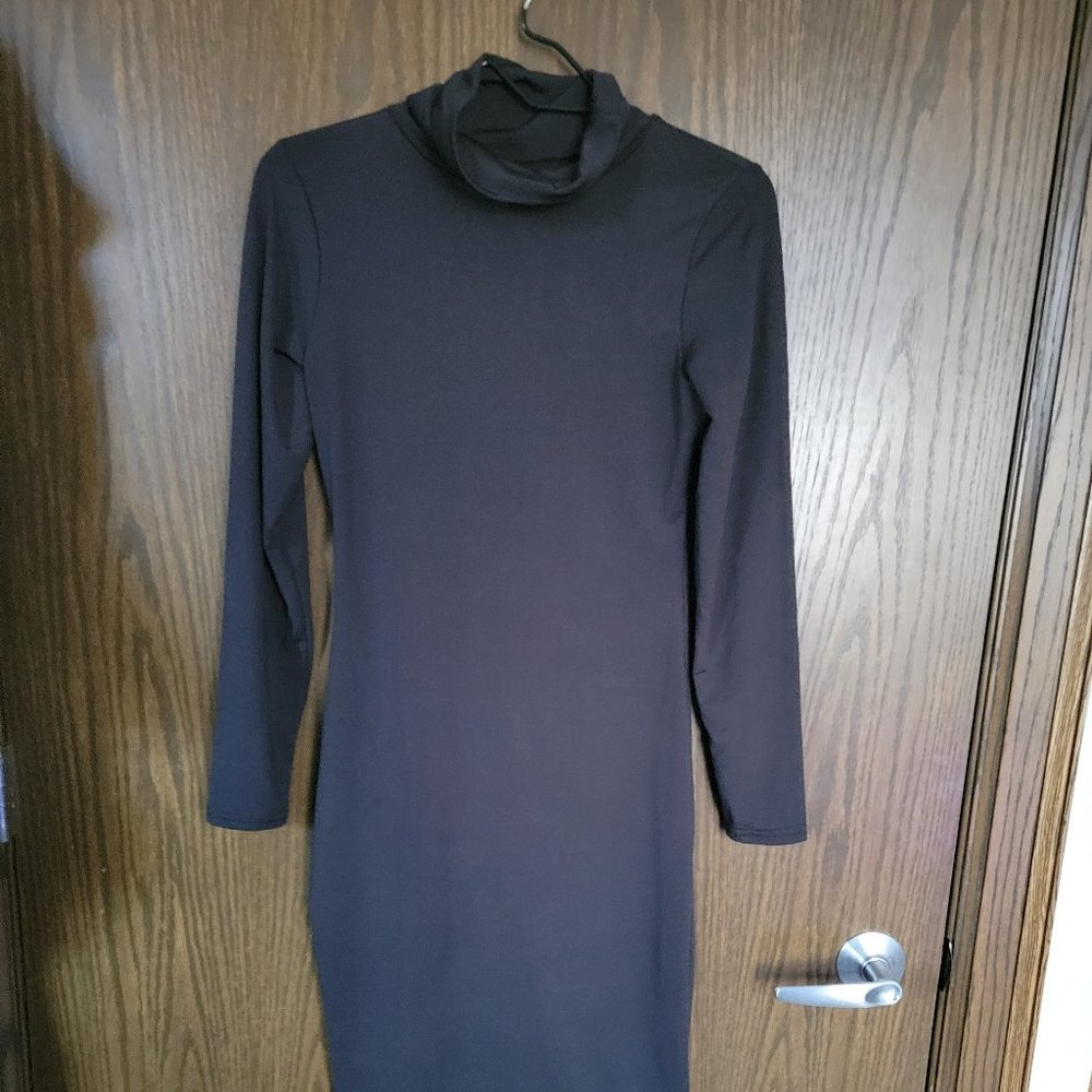 Vestidos Black Super Stretch Bodycon Dress Size Medium